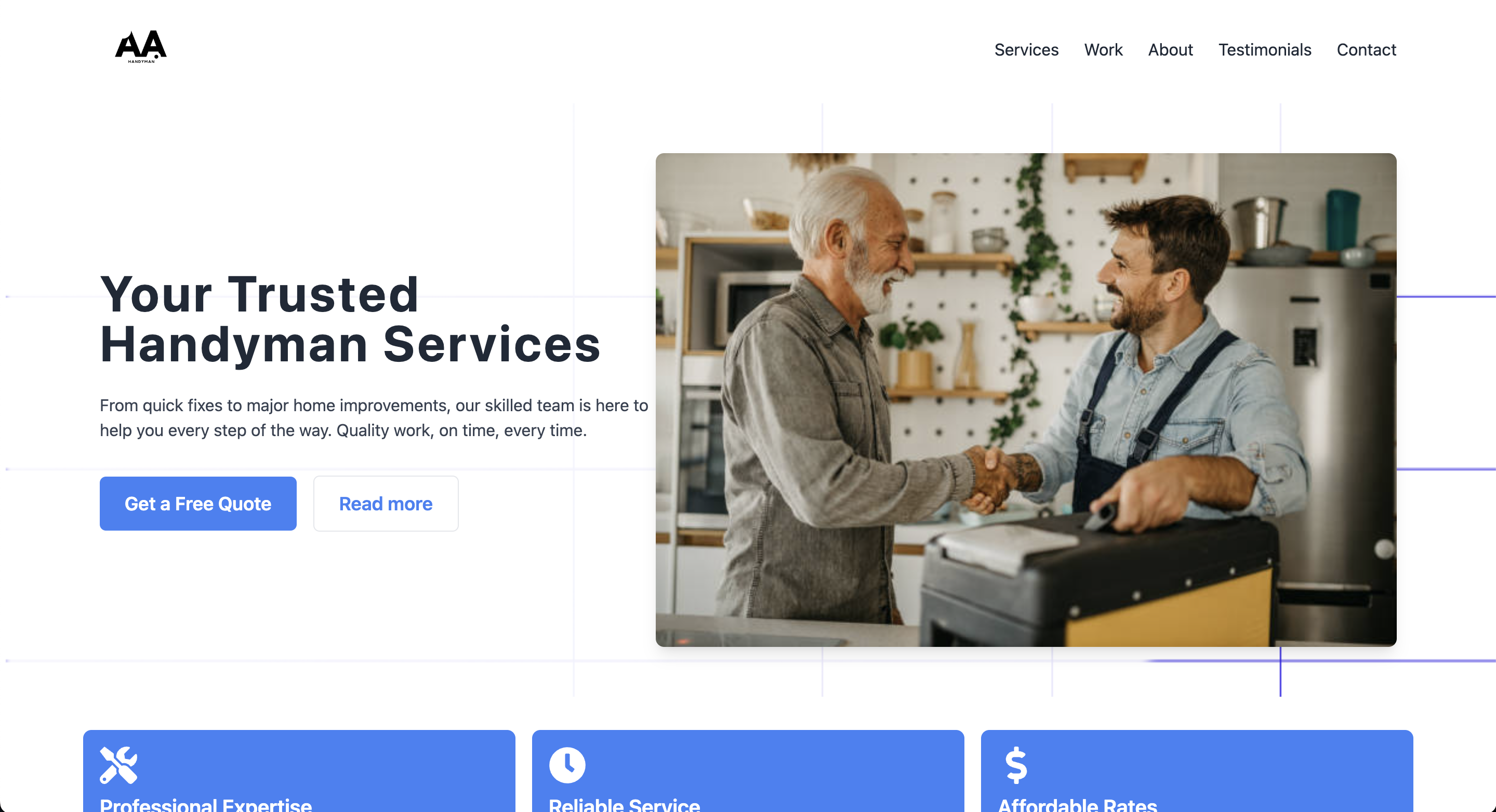 Aa Handyman Website